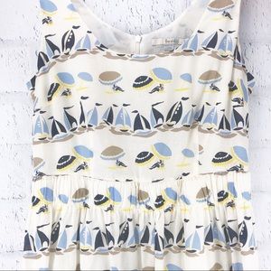Boden Sailboat Hattie Cotton Dress with Pockets